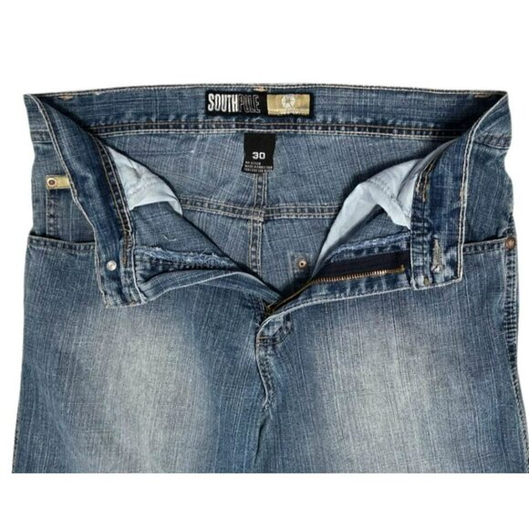 Y2K Southpole Denim Jeans Mens 30 Grunge Baggy Skater Pants Wide Leg 32x30 VTG - Picture 6 of 14